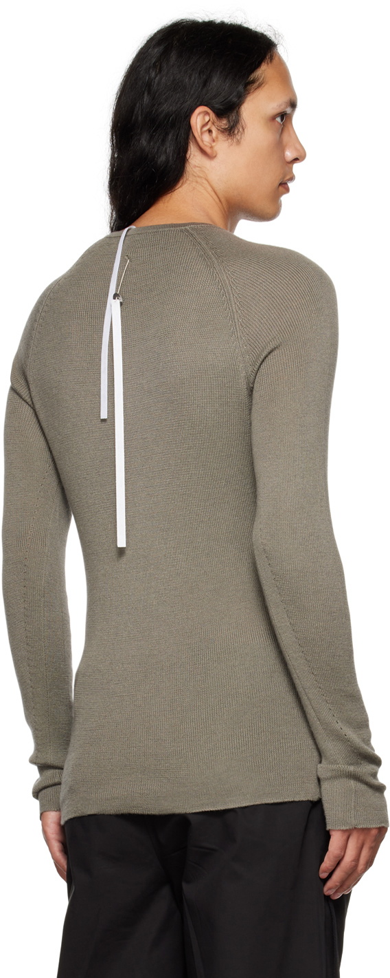 Label Under Construction Gray Thermal Sweater