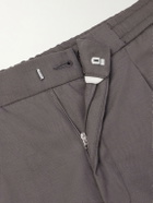 Officine Générale - Drew Tapered Pleated Lyocell, Linen and Cotton-Blend Trousers - Gray