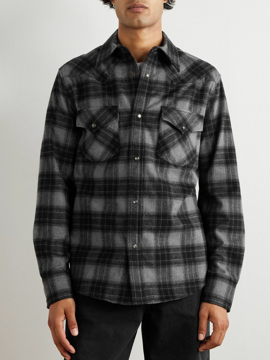Nili Lotan - Travis Checked Cotton-Flannel Shirt - Unknown