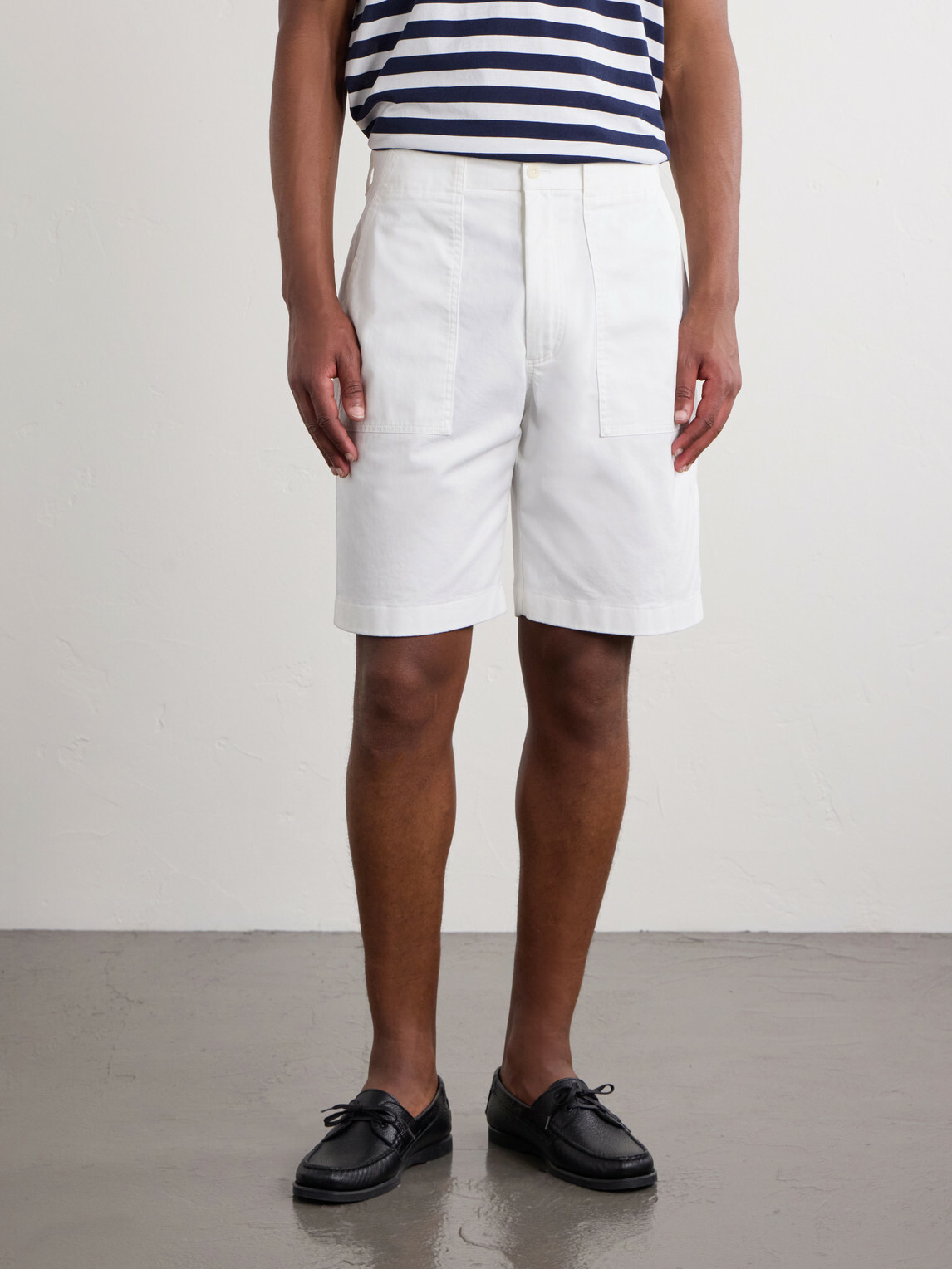 Ralph Lauren Purple label - Straight-Leg Stretch-Cotton Twill Shorts - White
