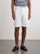 Ralph Lauren Purple label - Straight-Leg Stretch-Cotton Twill Shorts - White