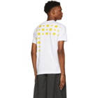 Comme des Garcons Shirt White and Yellow Basquiat Print T-Shirt