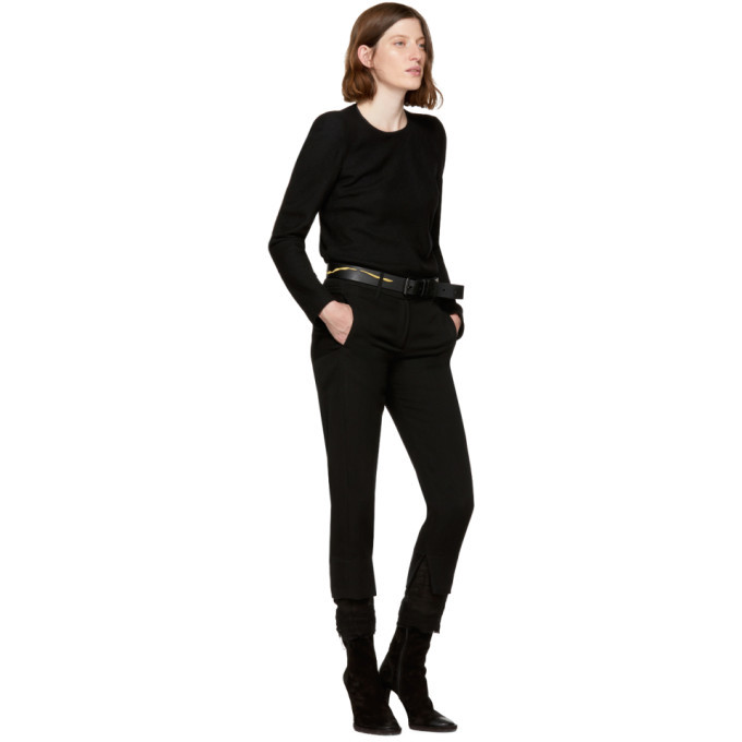 Haider Ackermann Black and Gold Medium Embroidered Belt Haider Ackermann Black and Gold Medium Embroidered Belt