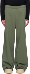 MM6 Maison Margiela Green Embroidered Sweatpants