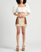 Jijil Womens Mini skirt Ivory