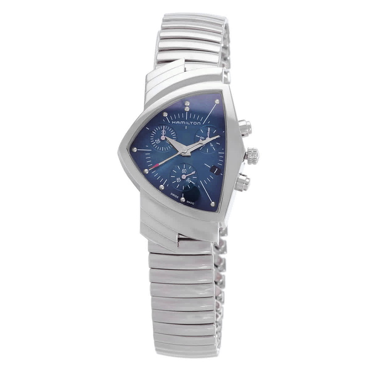 Photo: Hamilton Ventura Chronograph Quartz Blue Dial Watch H24432141