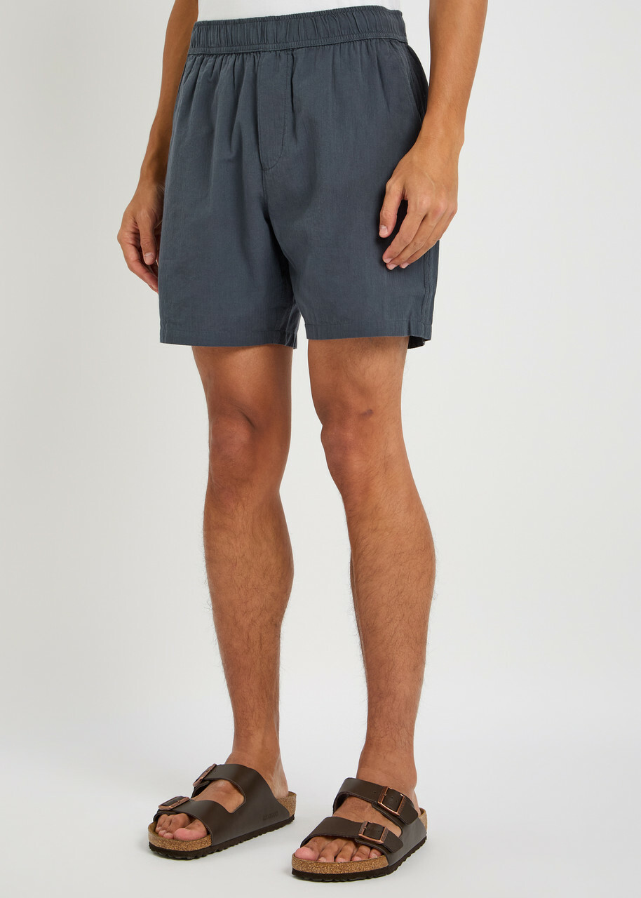 Paige Teague Cotton Shorts Navy