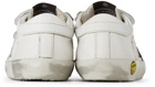 Golden Goose Baby White Old School Velcro Sneakers