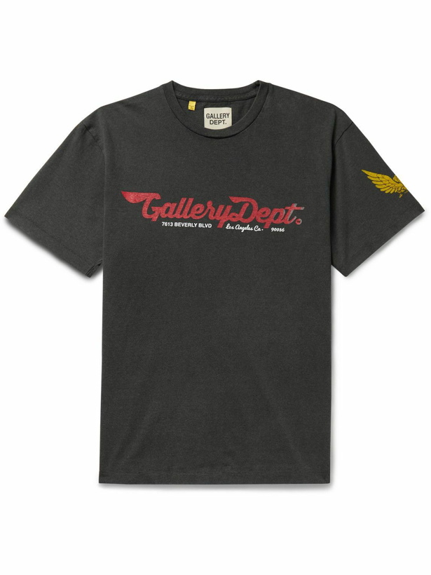 Photo: Gallery Dept. - Mechanic Printed Cotton-Jersey T-Shirt - Black