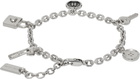 Marc Jacobs Silver Button Charm Bracelet