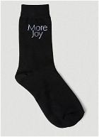 Logo Jacquard Socks in Black