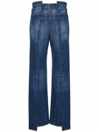 VICTORIA BECKHAM - Deconstructed Slim Cotton Jeans