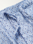 DEREK ROSE - Nelson Printed Cotton-Poplin Pyjama Shorts - Blue