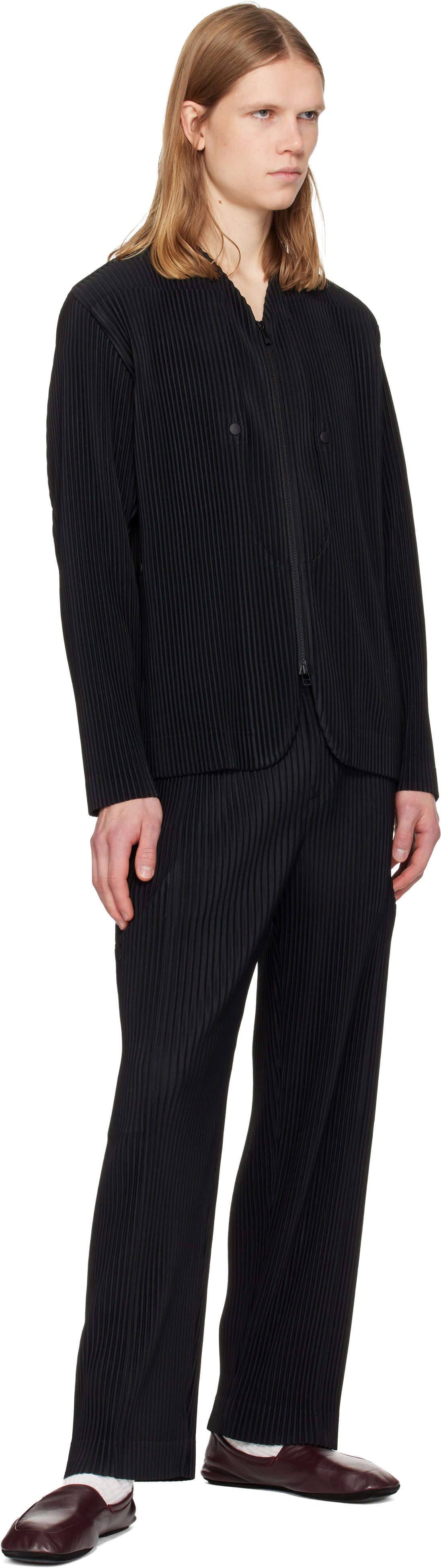 ___oHomme Plissé ジャケット HOMME PLISSE ISSEY MIYAKE イッセイミヤケオムプリッセ HEATHER