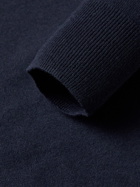 ADSUM - Merino Wool and Cotton-Blend Polo Shirt - Blue