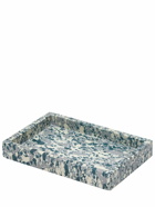 THE CONRAN SHOP - Marbled Teal Blue Desk Tray