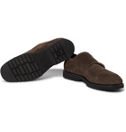 TOM FORD - Kensington Suede Monk-Strap Shoes - Brown