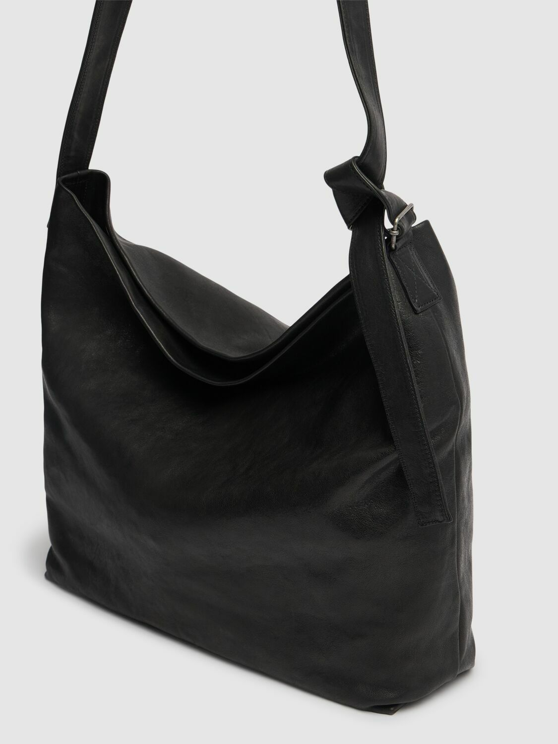 ANN DEMEULEMEESTER Tosh Large Soft Leather Shoulder Bag Ann