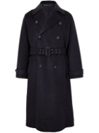 Giorgio Armani - Double-Breasted Belted Cashmere Coat - Blue