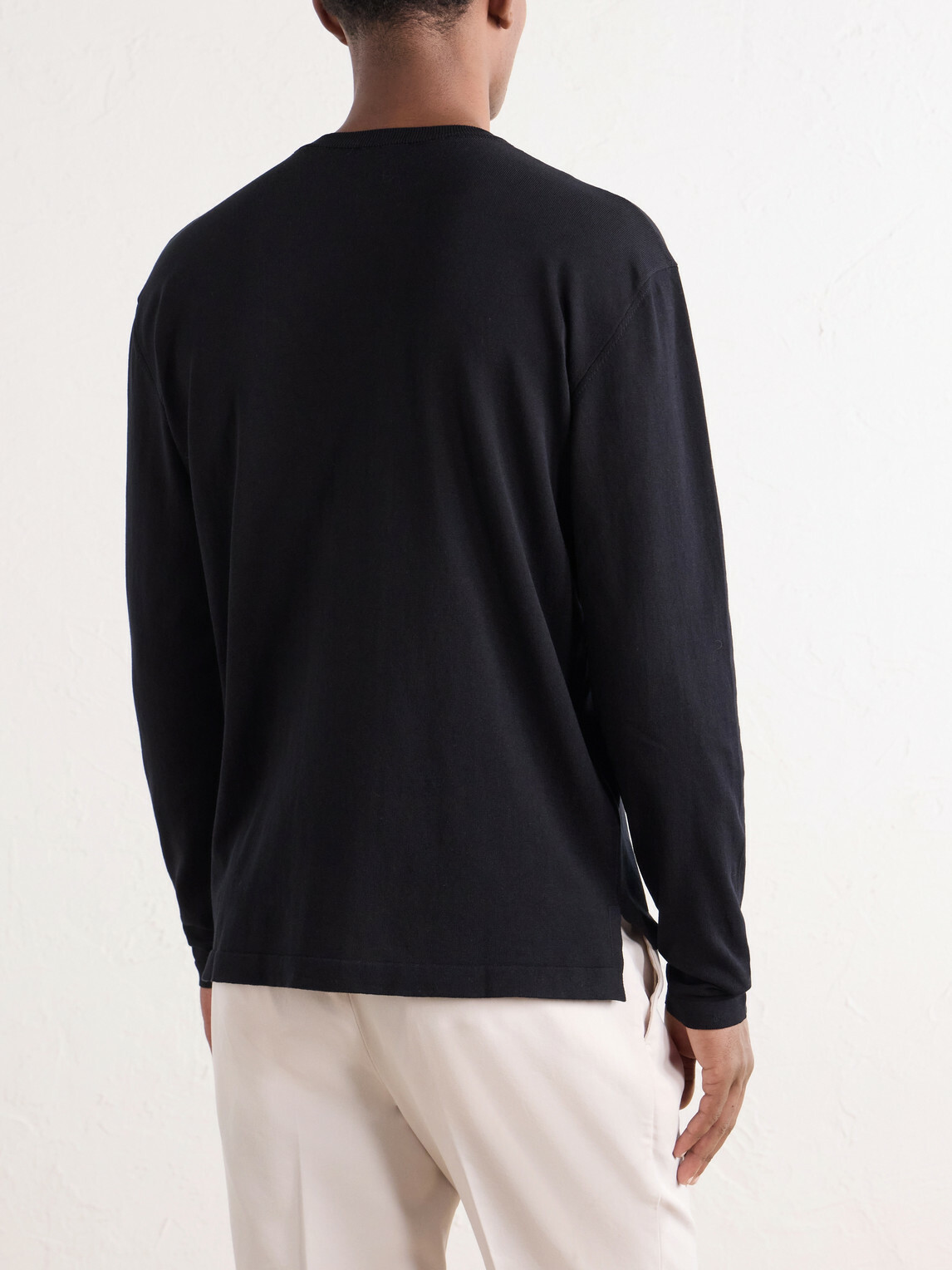 Rubinacci - Sea Island Cotton-Jersey T-Shirt - Black