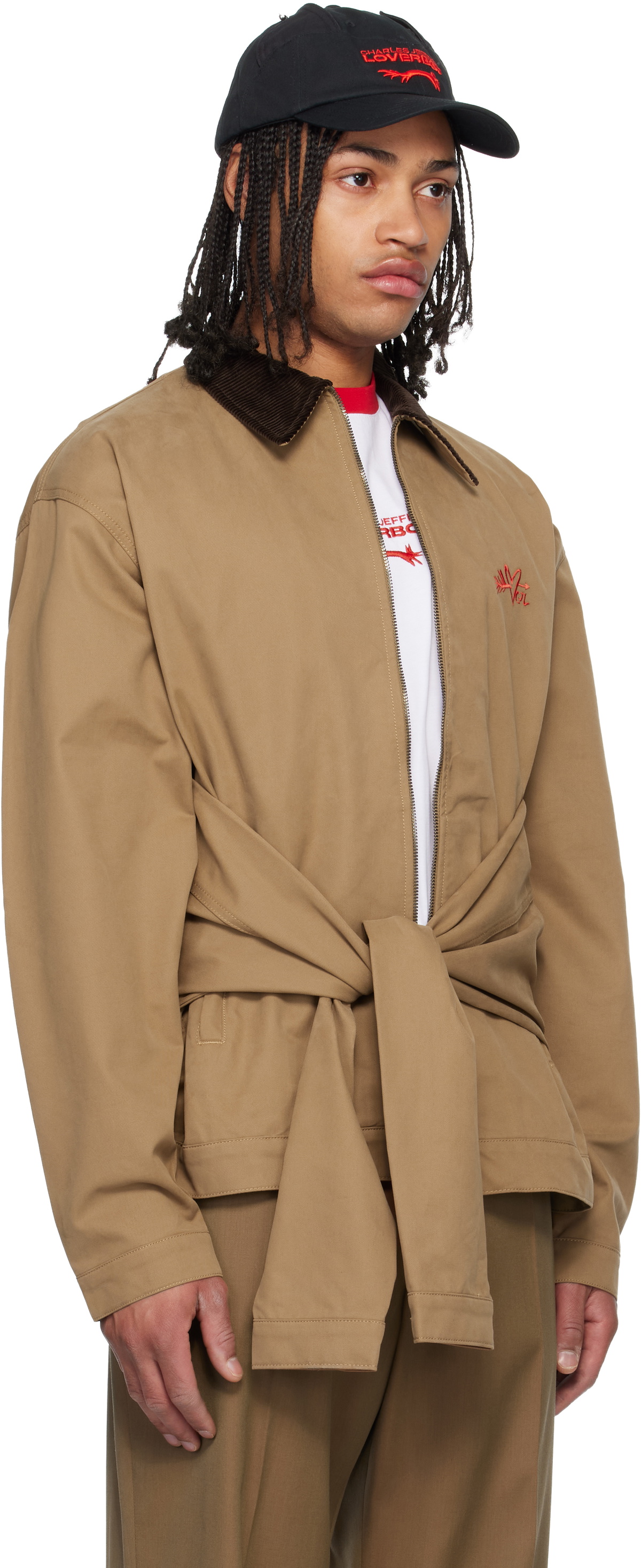 Charles Jeffrey LOVERBOY Tan Hug Jacket