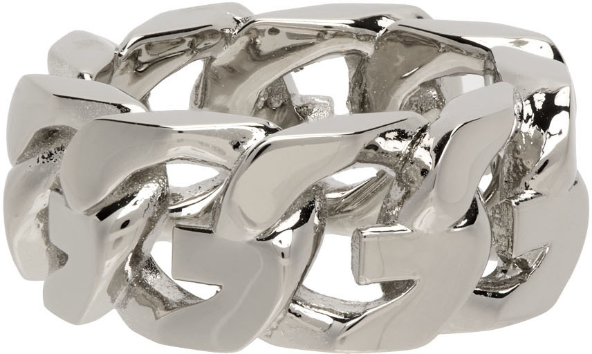 Givenchy Silver G Chain Ring Givenchy