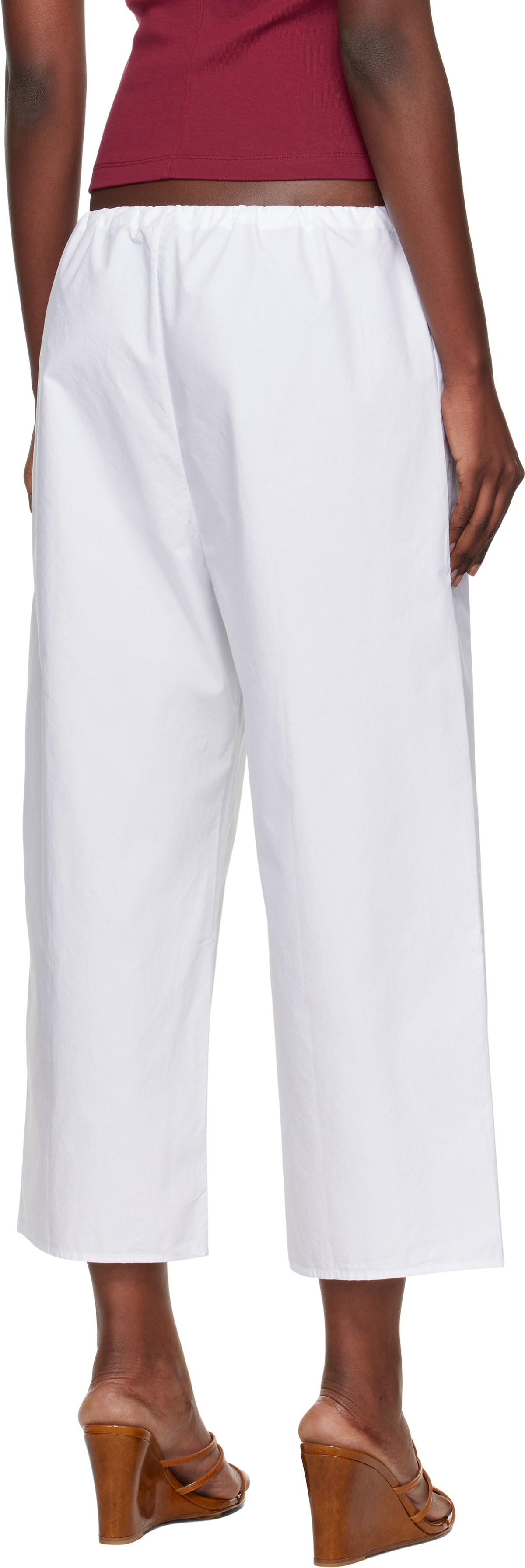 FLORE FLORE White Josephine Lounge Pants