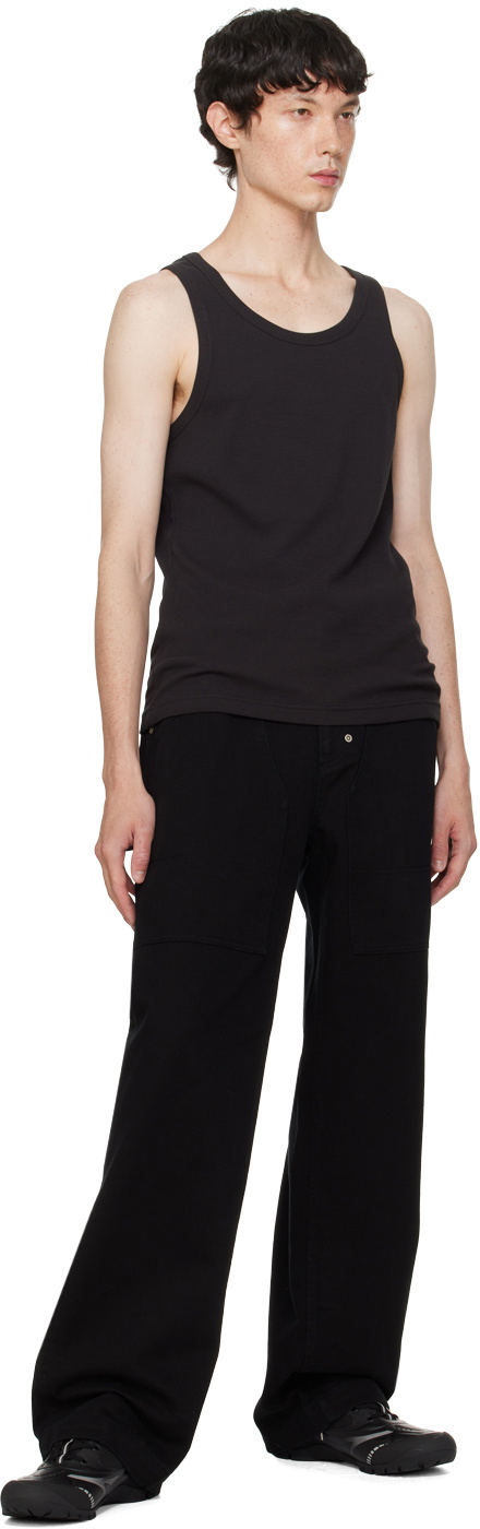 Kijun Black Rivet Trousers
