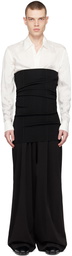 Dries Van Noten Black Long Cummerbund Midi Skirt