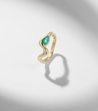 Shay Jewelry 18kt yellow gold (750/1000) ring with emeralds