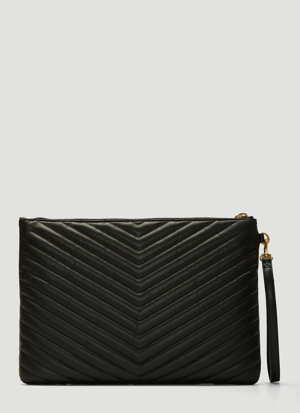 Monogram Tablet Clutch Bag in Black Saint Laurent