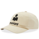 Isabel Marant Men's Tyron Logo Cap in Ecru/Black