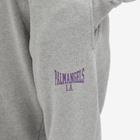 Palm Angels Women's College Sweat Pants in Melange Grey/Violet