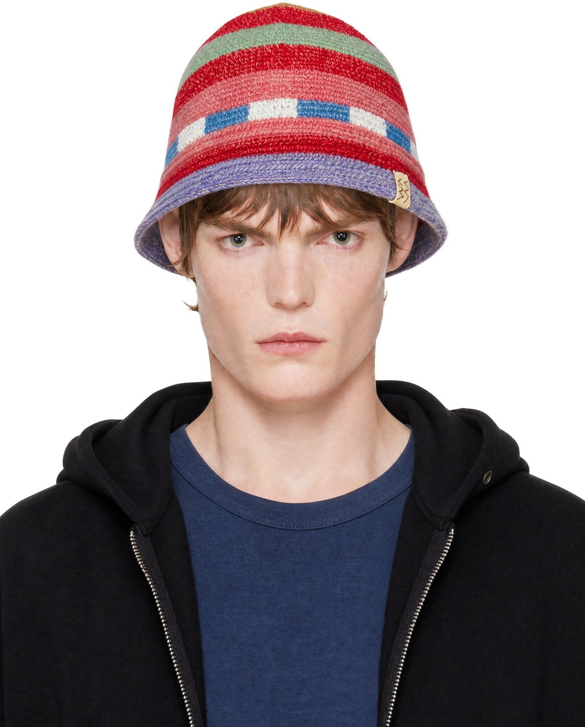 visvim Red Meda Crochet Knit Hat