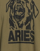 Aries Mens T-shirt Military in Green