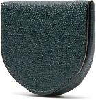 Valextra - Tallone Pebble-Grain Leather Coin Wallet - Men - Green