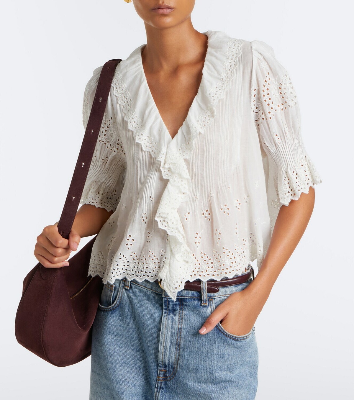 Dôen Henri broderie anglaise cotton top