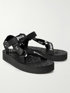 Palm Angels - Suicoke Depa Logo-Print Webbing-Trimmed Rubber Sandals - Black