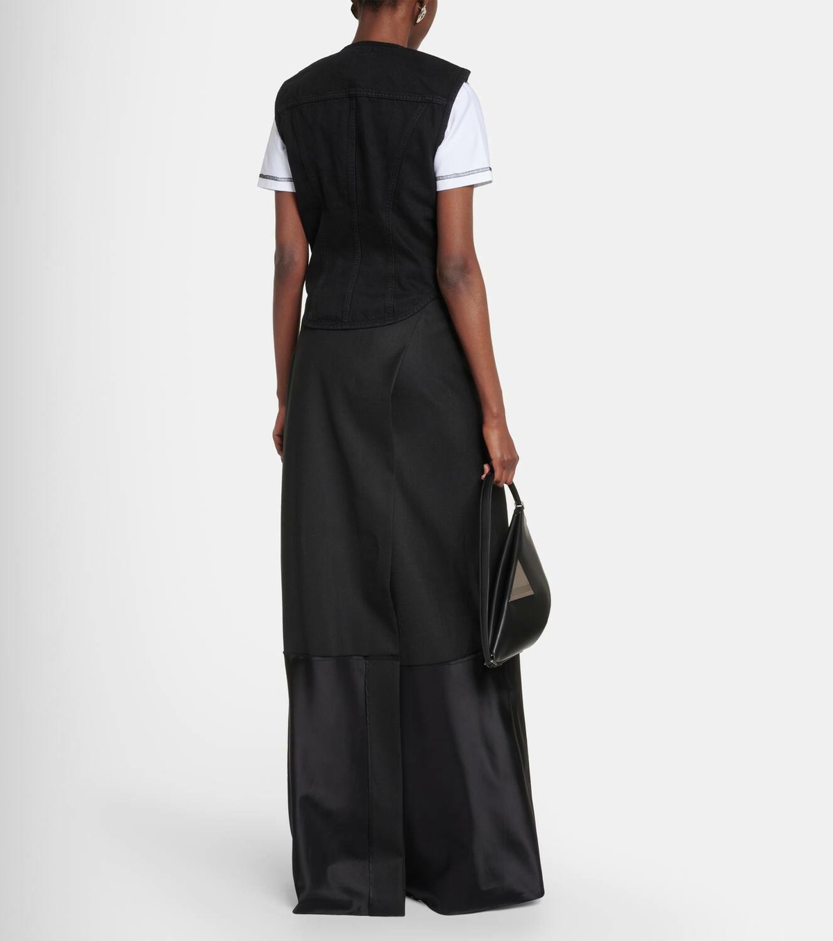 Frame The Seamed Scoop denim bustier