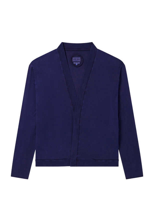 Photo: Blue Blue Japan - Cotton-Jersey Cardigan - Blue