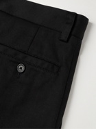Loewe - Straight-Leg Cotton-Blend Gabardine Cargo Trousers - Black