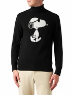 MC2 Saint Barth Man Turtleneck Sweater With Snoopy Jacquard Print | Snoopy - Peanuts Special Edition