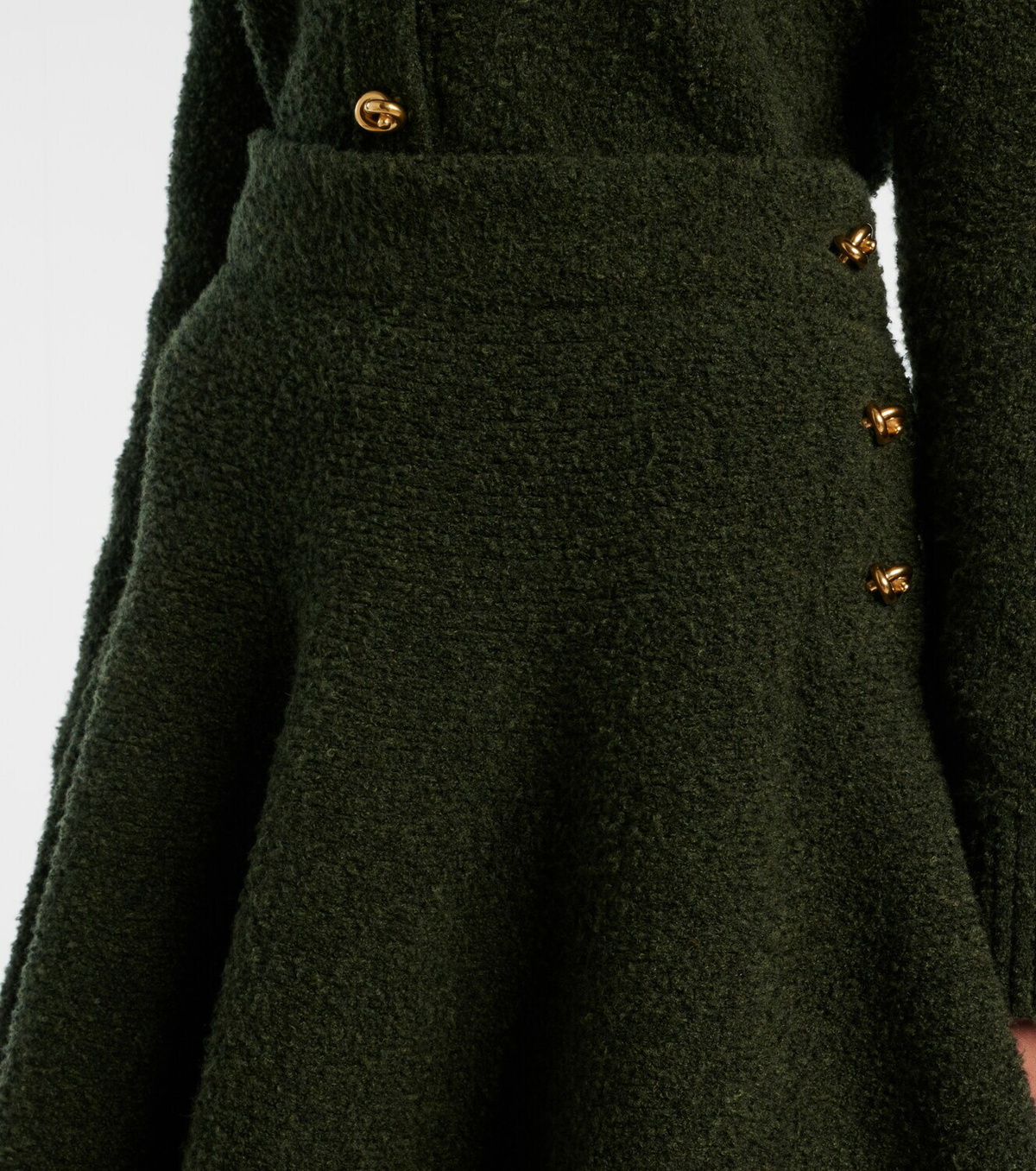 Bottega Veneta Knot bouclé midi skirt