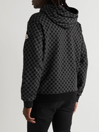 Moncler - Logo-Print Cotton-Jersey Hoodie - Black