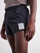 Satisfy - Distance Straight-Leg Logo-Appliqu&eacute;d 2.5" Justice&trade; Shorts - Black