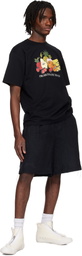 Professor.E Black Pleated Shorts