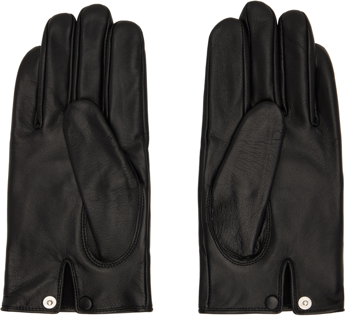 YOHJI YAMAMOTO Black Padded Short Gloves