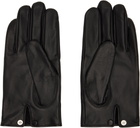 YOHJI YAMAMOTO Black Padded Short Gloves