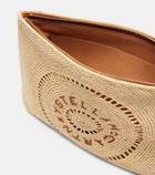 Stella McCartney Logo raffia clutch