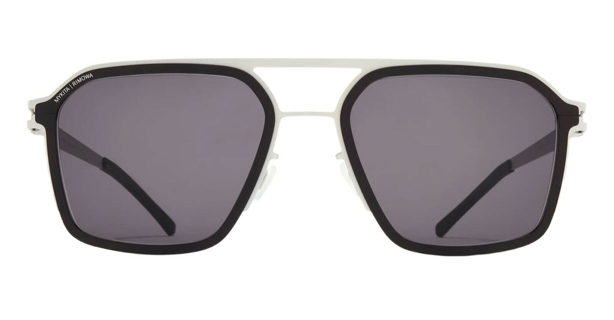 Mykita Mr003 Al1 - White Silver / Black / Coolgrey Lens Sunglasses